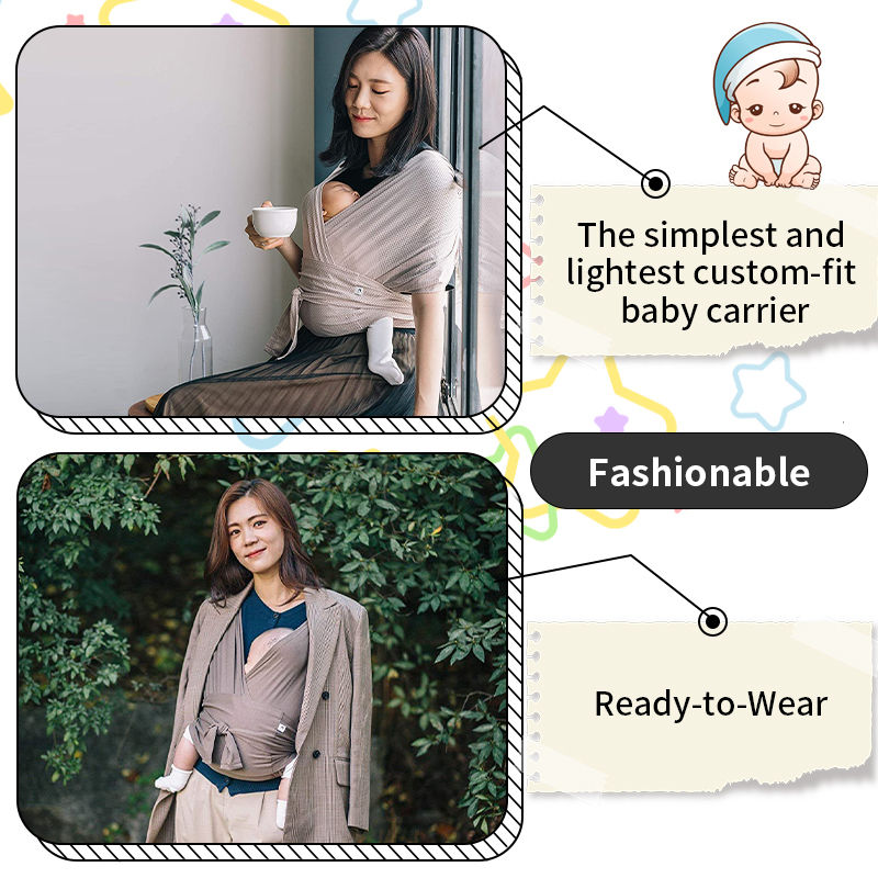 Thumbnail: Baby Carrier Wrap for Newborns – Nursing Sling with Easy Wear Design