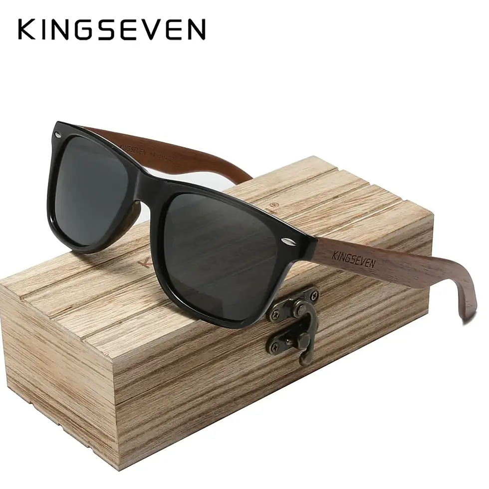 Thumbnail: Handmade Natural Wooden Sunglasses for Men Women  UV400