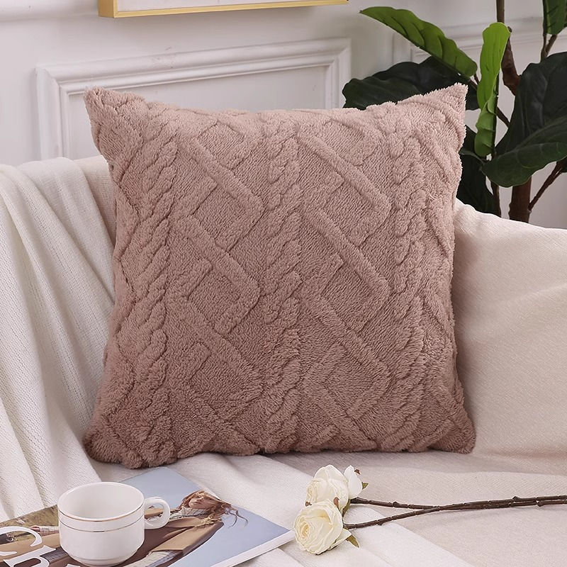 Thumbnail: Autumn Pillow Cover – 45x45cm Soft Fuzzy Cushion