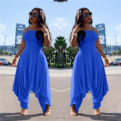 Thumbnail: Sleeveless Harem Jumpsuit Sexy Casual Loose Fit Women Summer Fashion