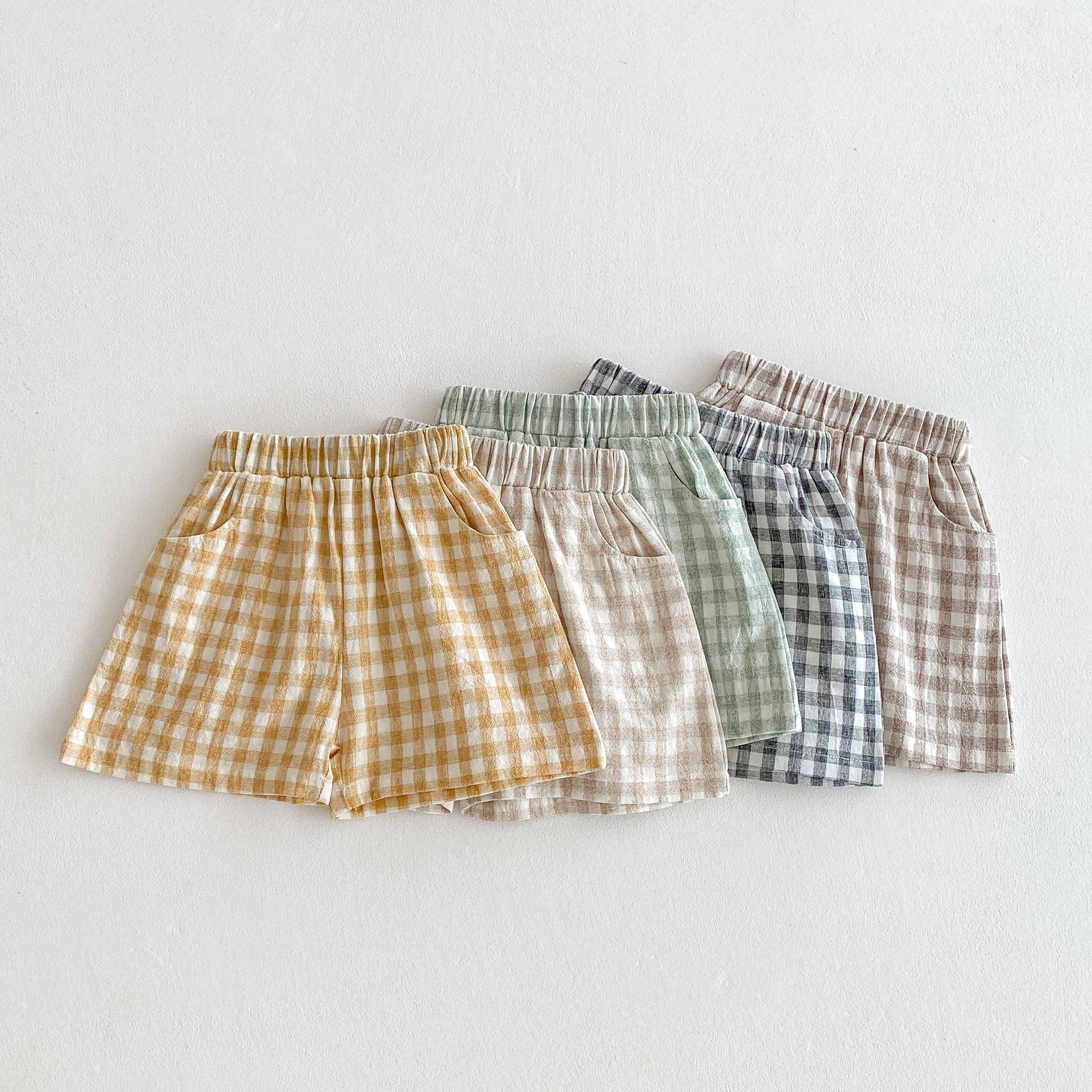 Kacapreety Baby Boys Plaid Shorts – Summer Casual Toddler Pants