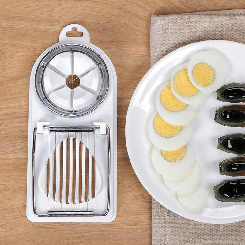 Thumbnail: Multifunctional Stainless Steel Egg Slicer Cutter
