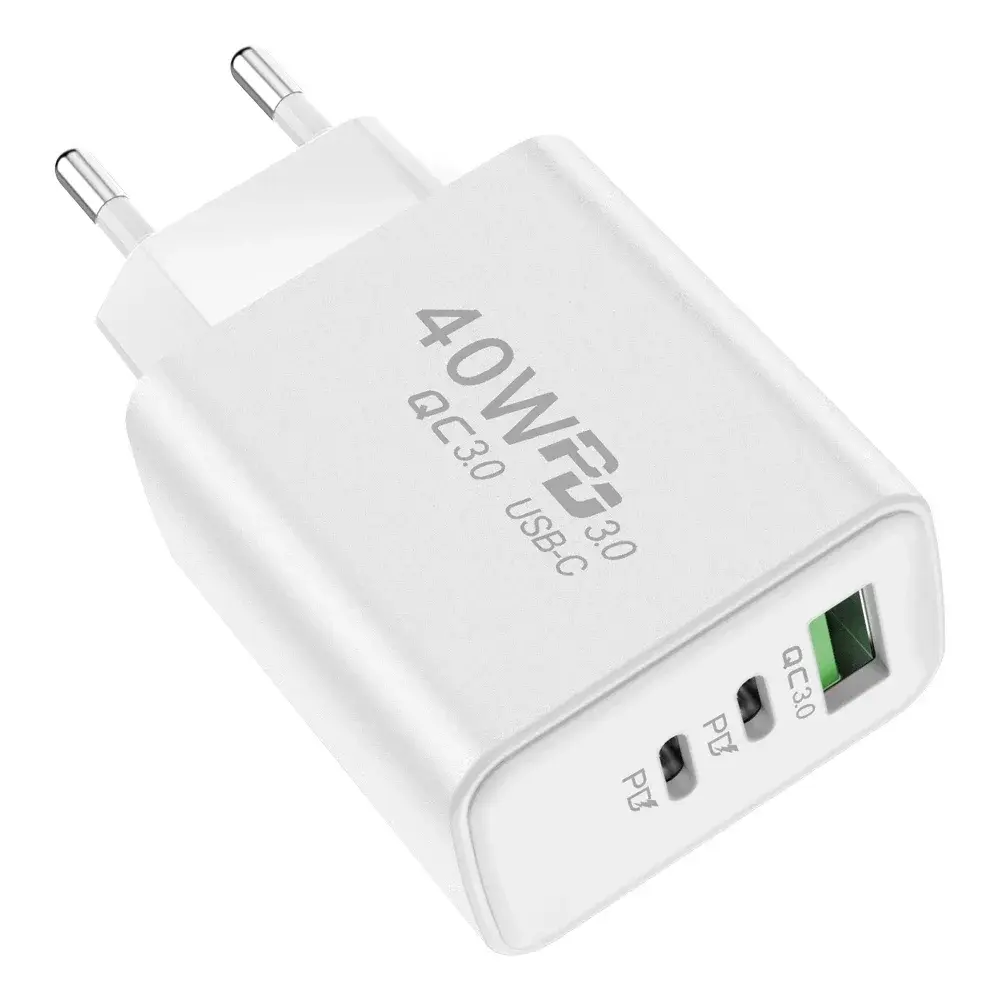 40W USB-C Fast Charger – PD Quick Wall Adapter for Smartphones
