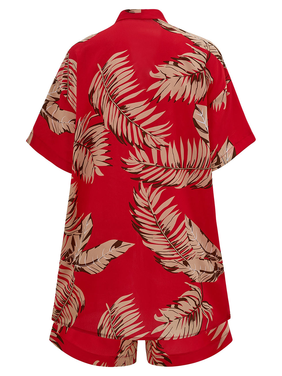 Thumbnail: Two-Piece Printed Summer Set with Short-Sleeve Shirt and Matching Shorts