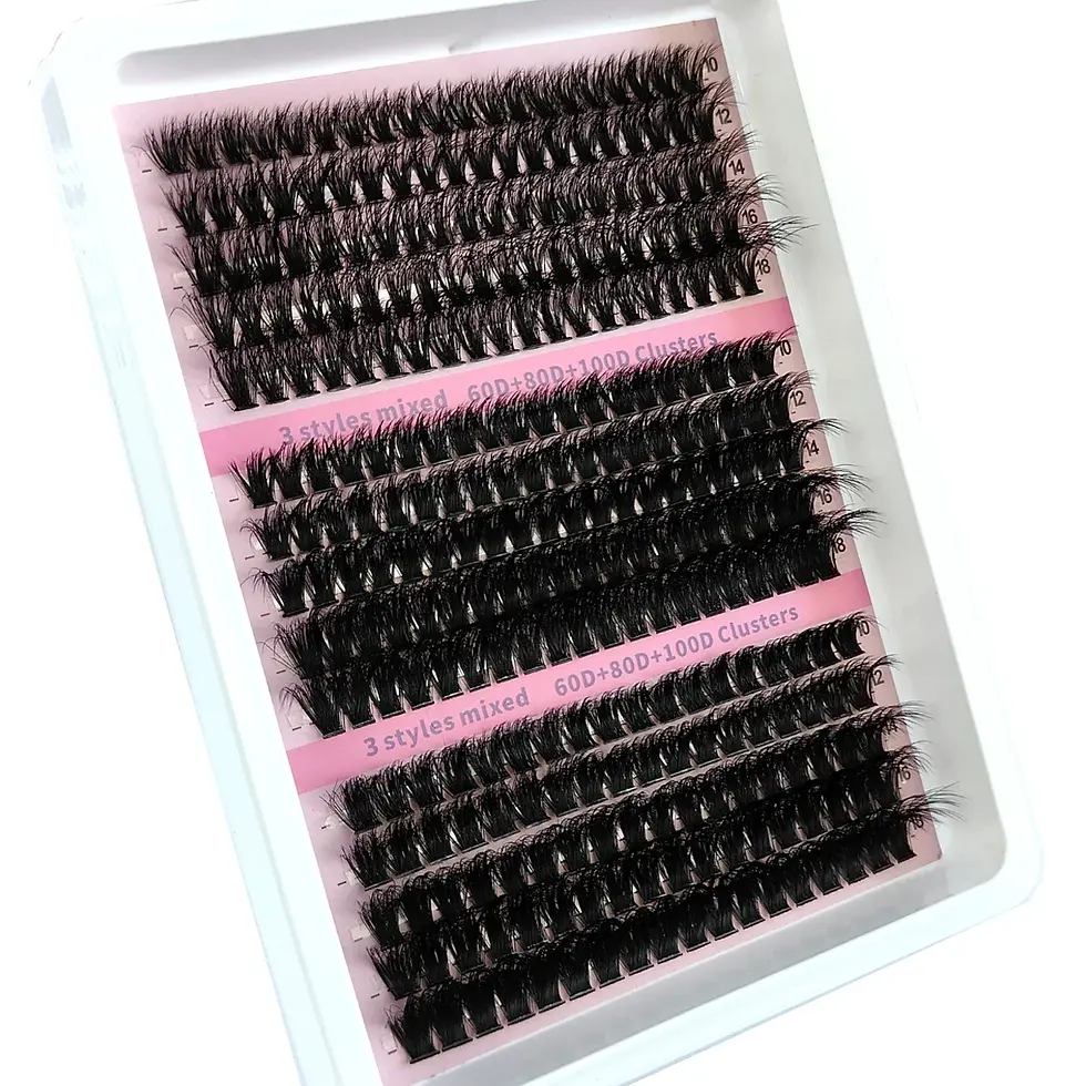 Thumbnail: DIY 5D Fluffy Lash Clusters 15Rows Thick Eyelash Extensions