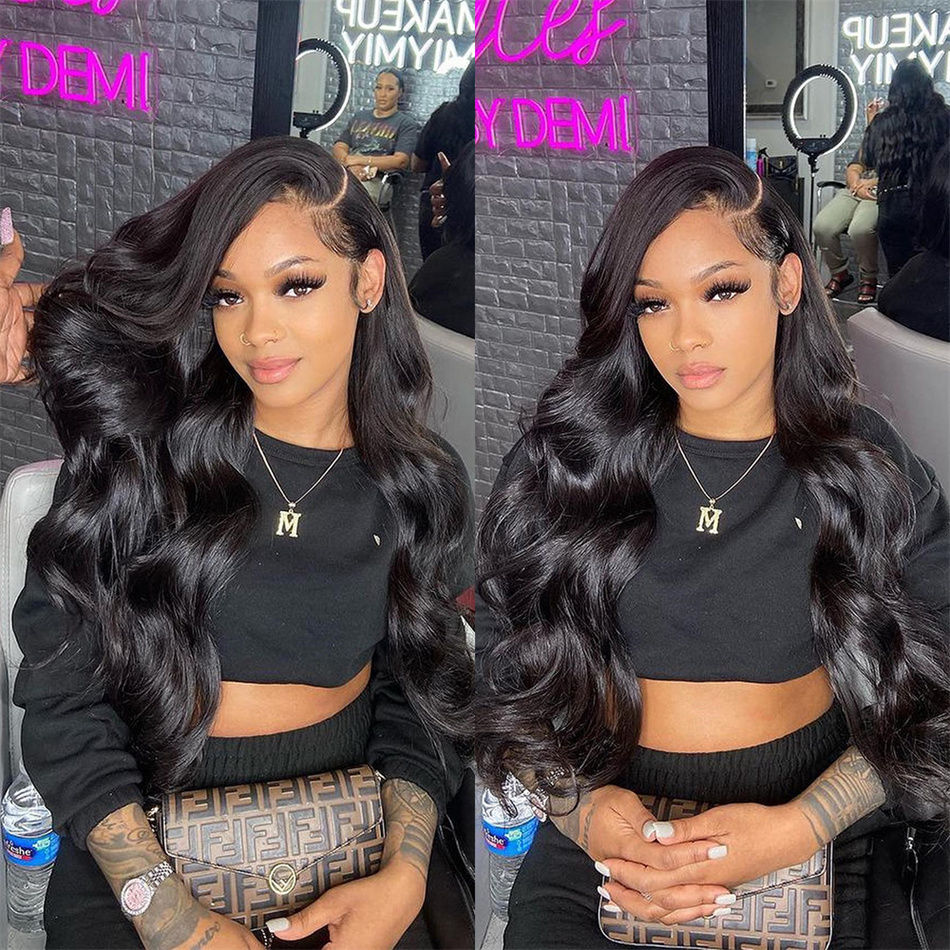Thumbnail: Vietnamese Body Wave 210 Density Transparent Lace Front Wig