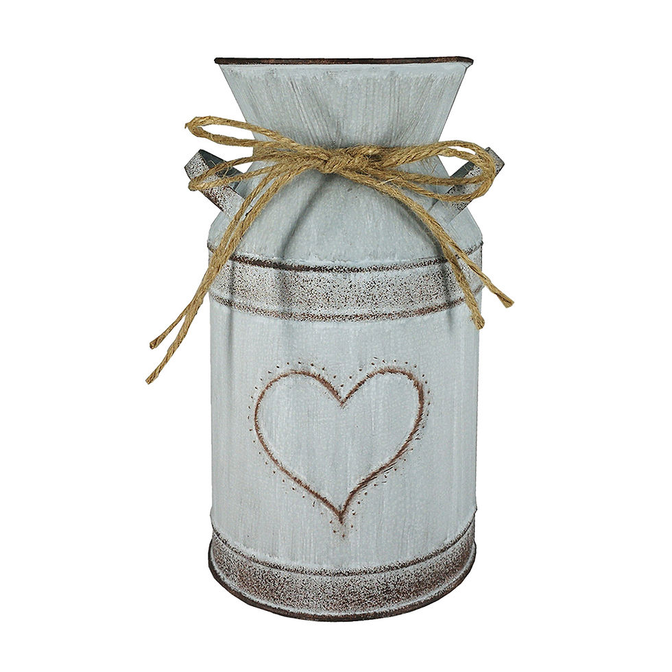 Thumbnail: Flower Arrangements Home Decoration Retro Artificial Flowers Metal Vase