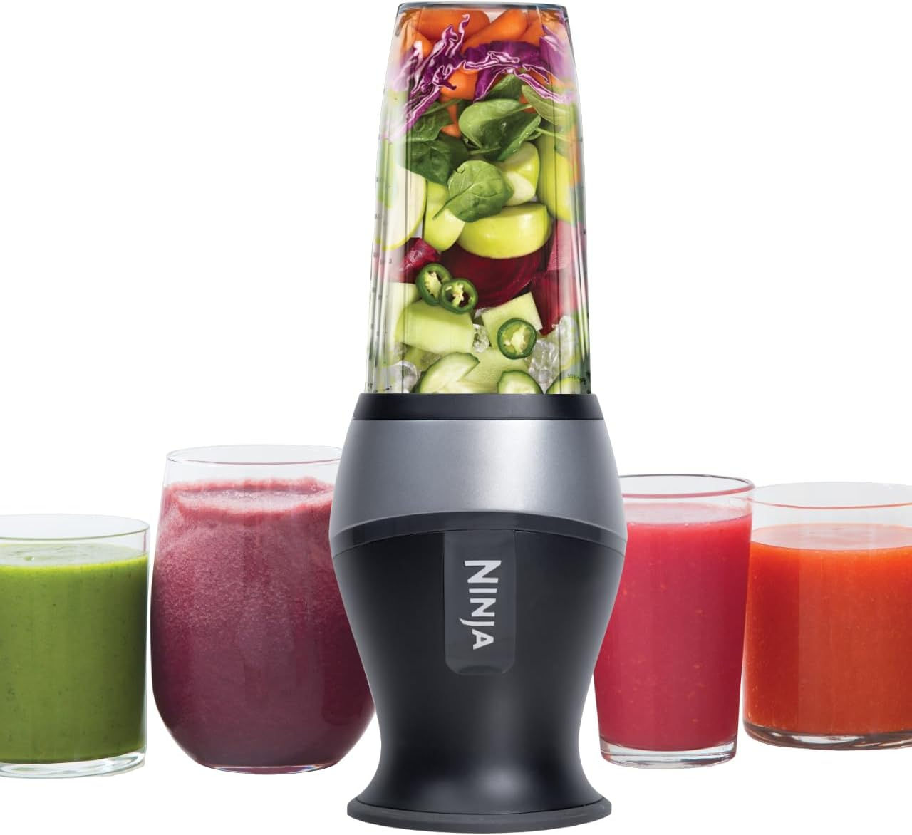 Compact 700W Personal Blender for Smoothies, Shakes & Food Prep with 2 Cups