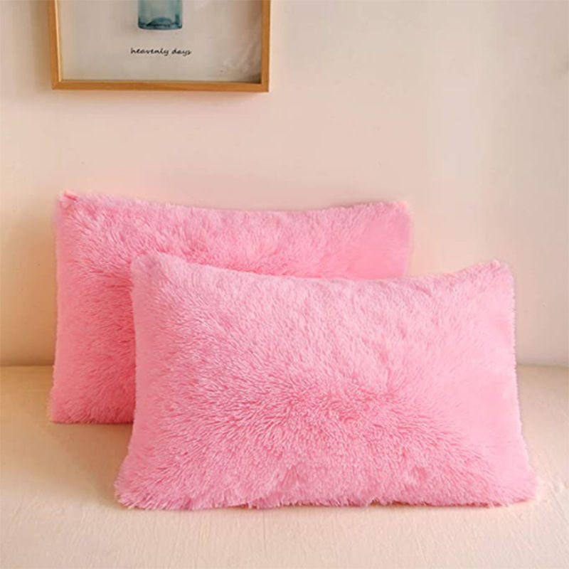 Thumbnail: Soft Tie-Dye Plush Pillowcase – Warm & Breathable for Bedroom