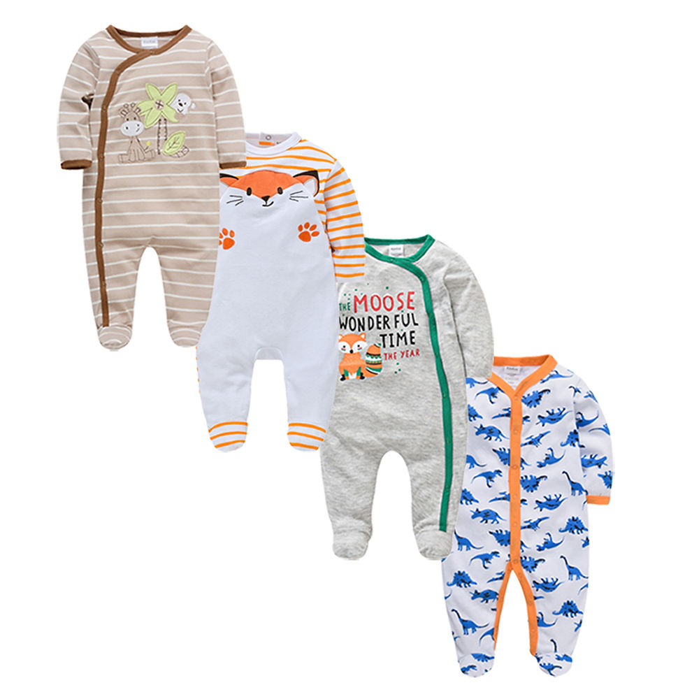 Thumbnail: 3–4 Pcs/Lot Baby Girl & Boy Clothes – Lovely Designs