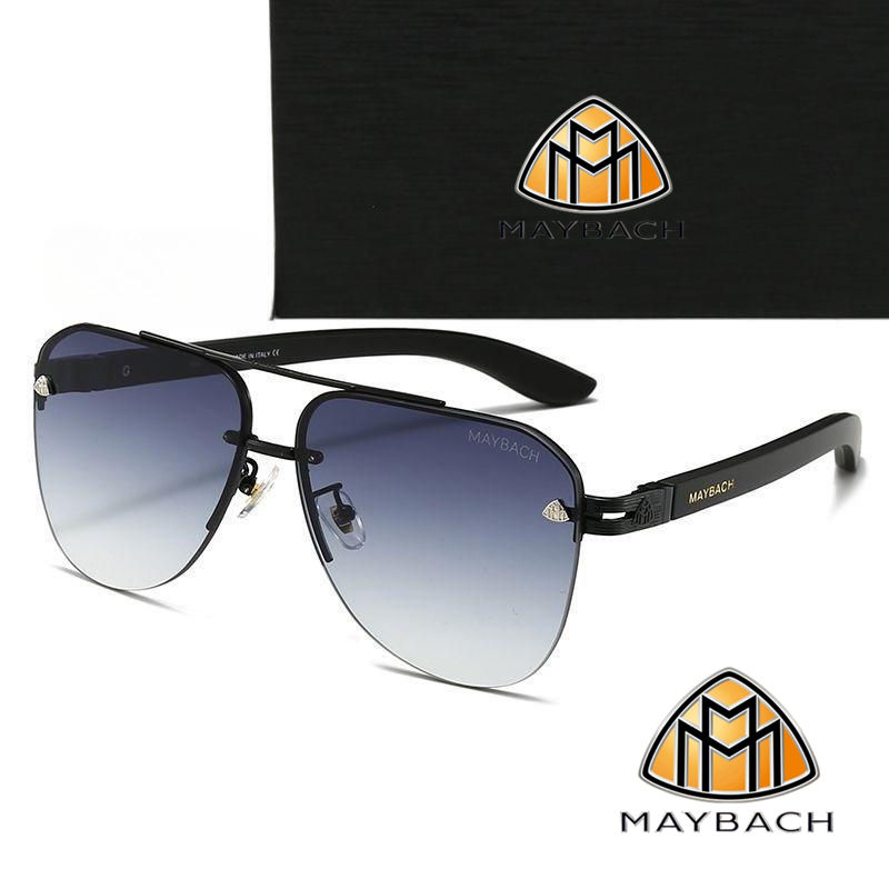 Thumbnail: Luxury MAYBACH Pilot Sunglasses for Men and Women UV400 Gradient Lens