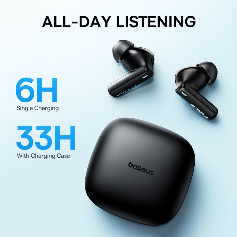 Thumbnail: Baseus Bowie E19 Wireless Earphones Bluetooth 5.3 Big Bass 12mm Drivers IPX5