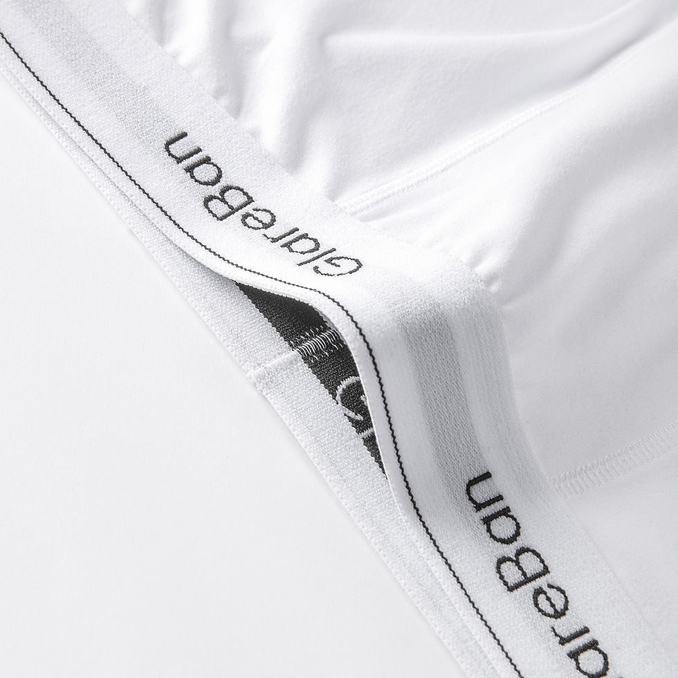 Thumbnail: 5-Pack Men’s Mid-Length White Boxer Shorts – Soft Polyester Blend Underwear