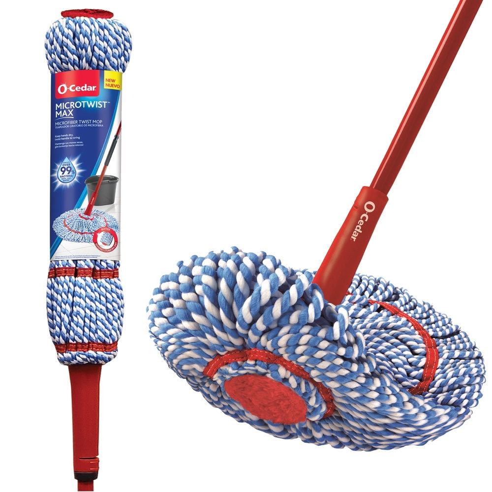 Micro Twist MAX Microfiber Mop – Washable, Reusable, Eco-Friendly Twist Design