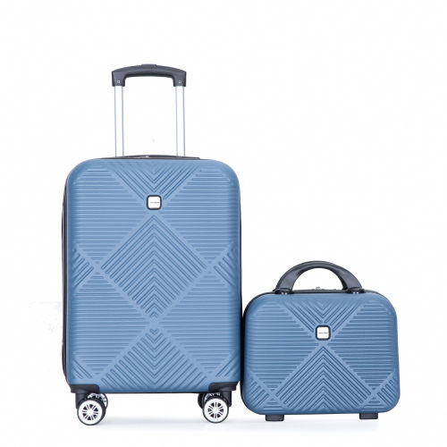 Thumbnail: 2-Piece ABS Hard Shell Carry-On Luggage Set with Spinner Wheels – 20"