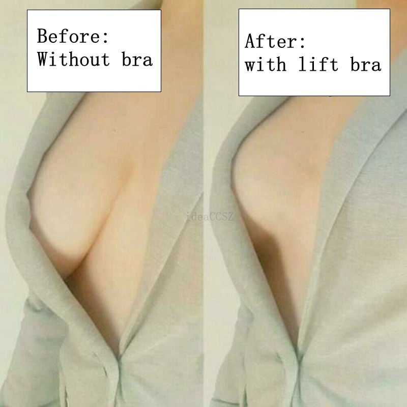 Thumbnail: Push Up Silicone Strapless Bra for Women Invisible Reusable Stick On