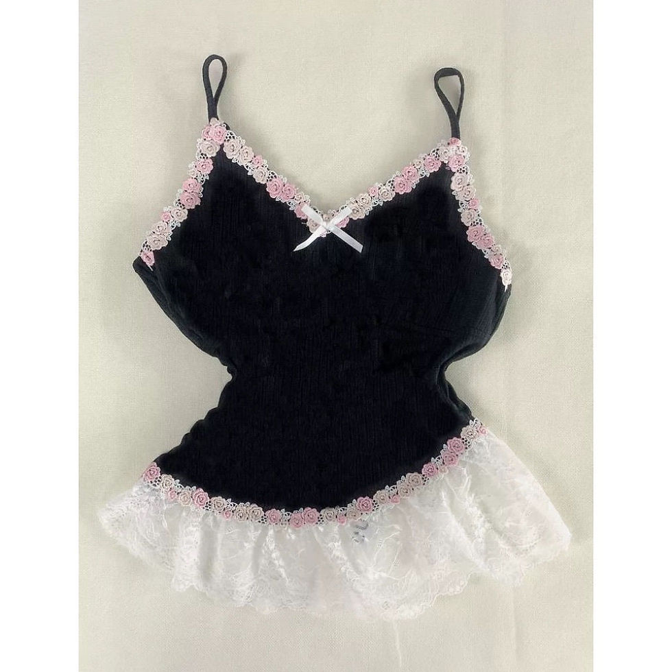 Thumbnail: Floral Lace Halter Blouse – Vintage Slim Fit Camis for Spring/Summer