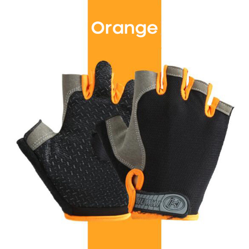 Thumbnail: Half-Finger Cycling Gloves – Anti-Slip, Breathable, Washable for Men & Women