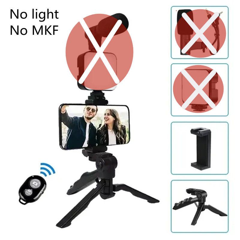 Thumbnail: Smartphone Vlogging Kit – Tripod, Phone Holder, Mini Microphone & LED Fill Light