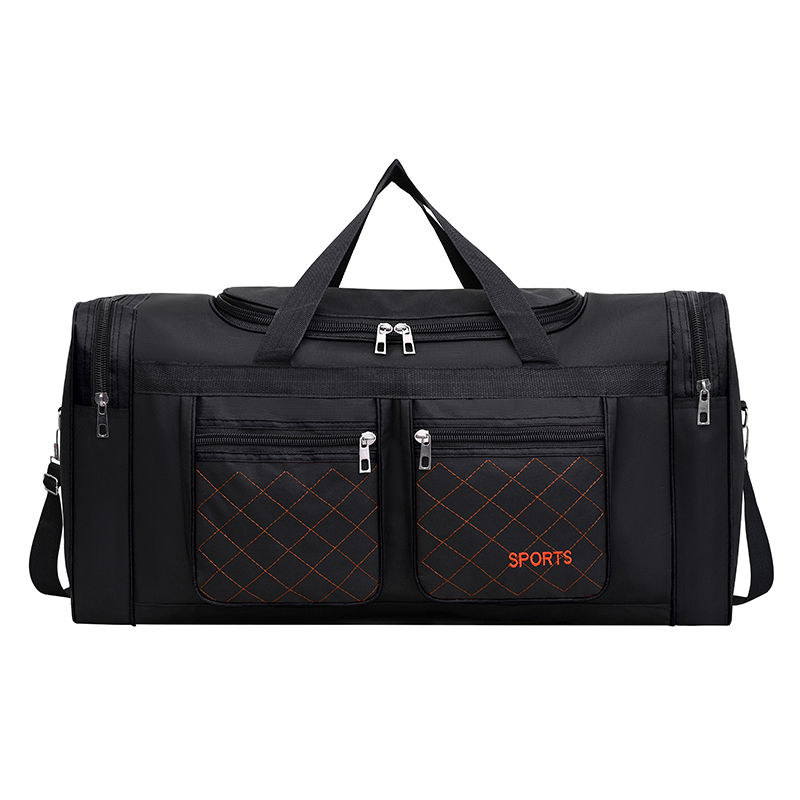 Thumbnail: Men’s Nylon Travel Bag – Large Capacity Multi-Pocket Duffle with Zipper Closure