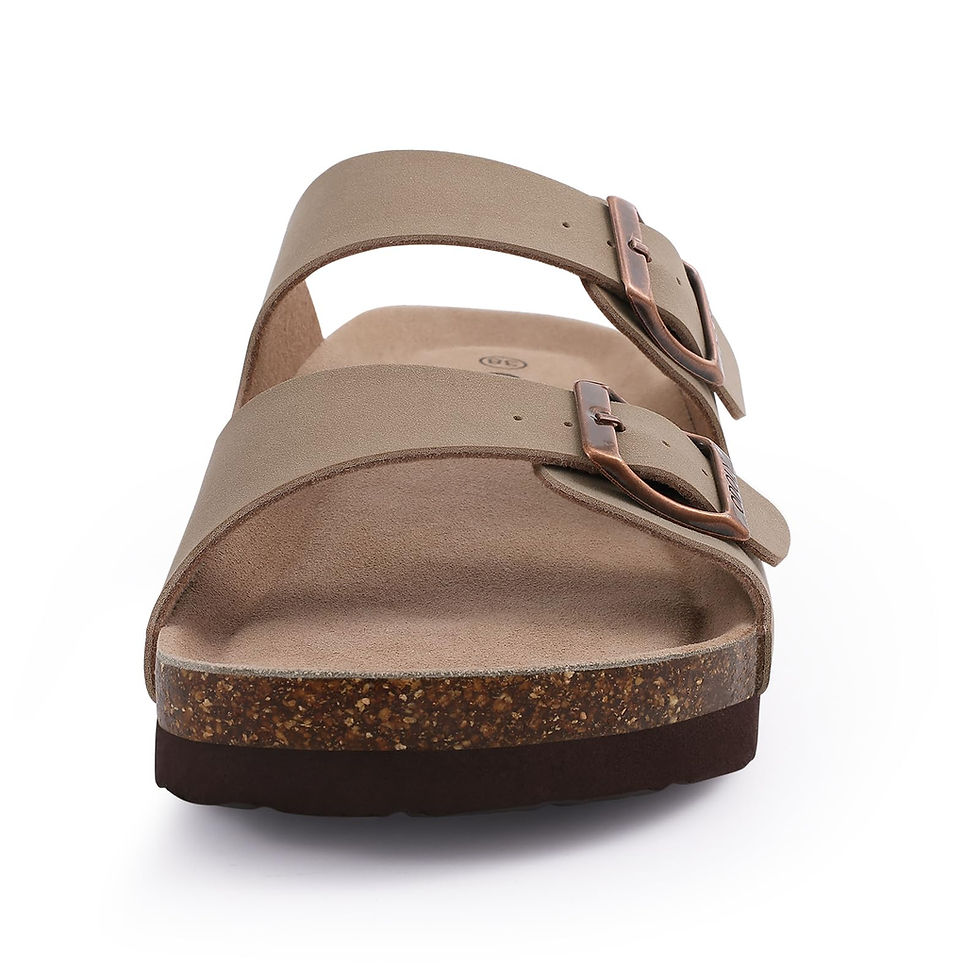 Thumbnail: Women’s Summer Cork Sandals with Adjustable Buckle and Comfortable Footbed