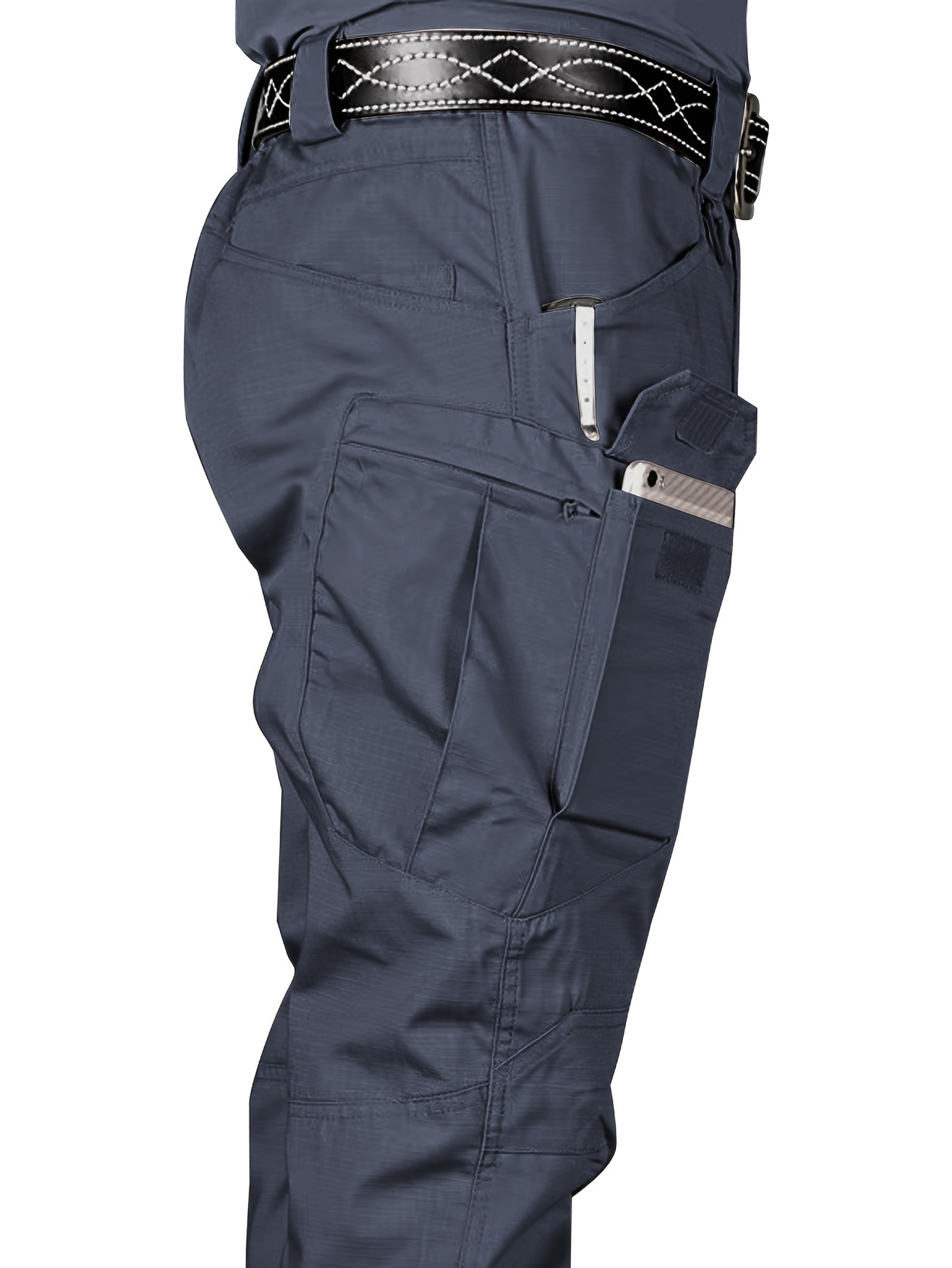 Multi-Pocket Tactical Cargo Pants – Outdoor Full-Length Trousers for Men