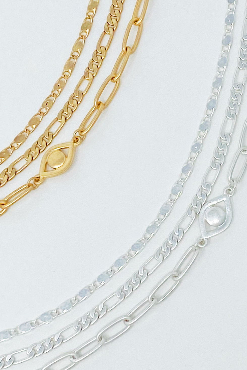 Thumbnail: On Trend Chain Anklet, Set of 3