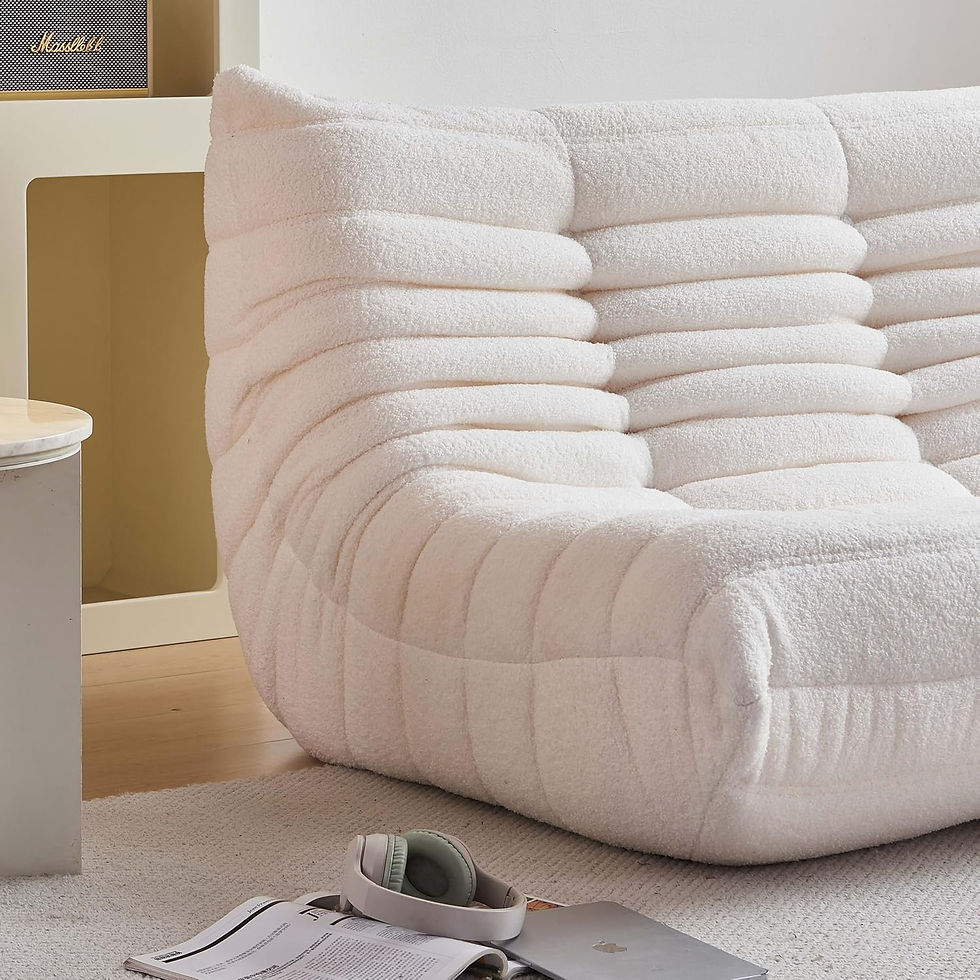 Thumbnail: Oversized Bean Bag Chair for Adults Comfy Floor Sofa