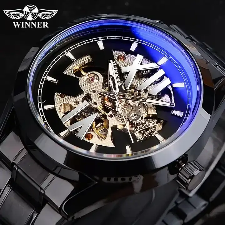 Thumbnail: Mechanical Men’s Automatic Luminous Wrist Watch Casual Luxury Fashion Timepiece