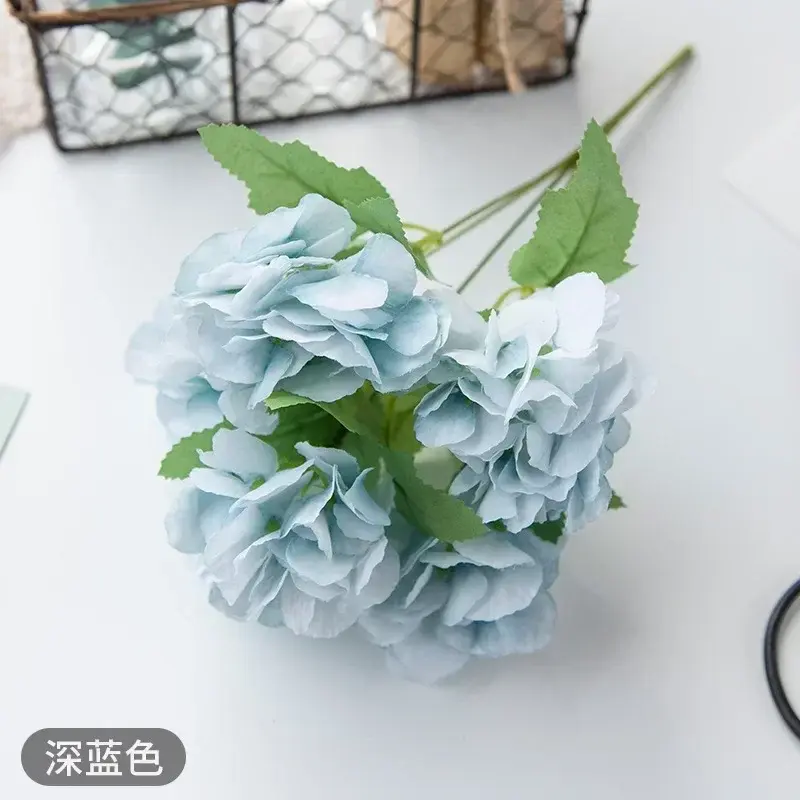 Thumbnail: Blue Peony & Tea Rose Silk Bouquet