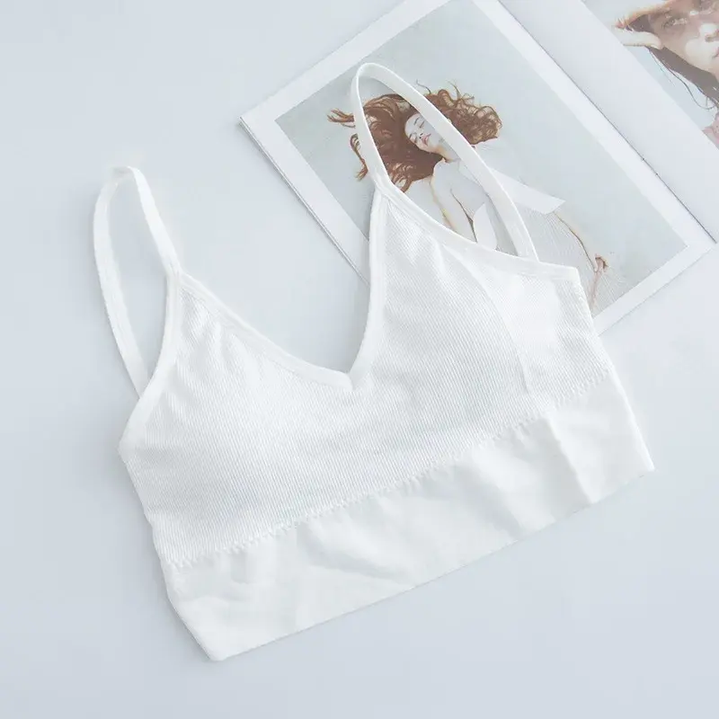 Thumbnail: Breathable Thin Shoulder Strap Sports Bra for Women Fitness Underwear