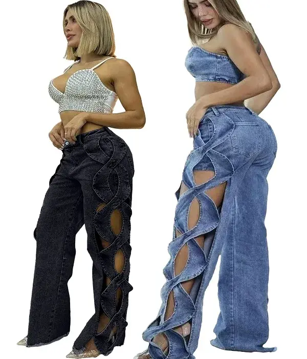 Thumbnail: Women's Stretch Slim Fit Ripped Jeans – High Waist, Casual Denim Pants