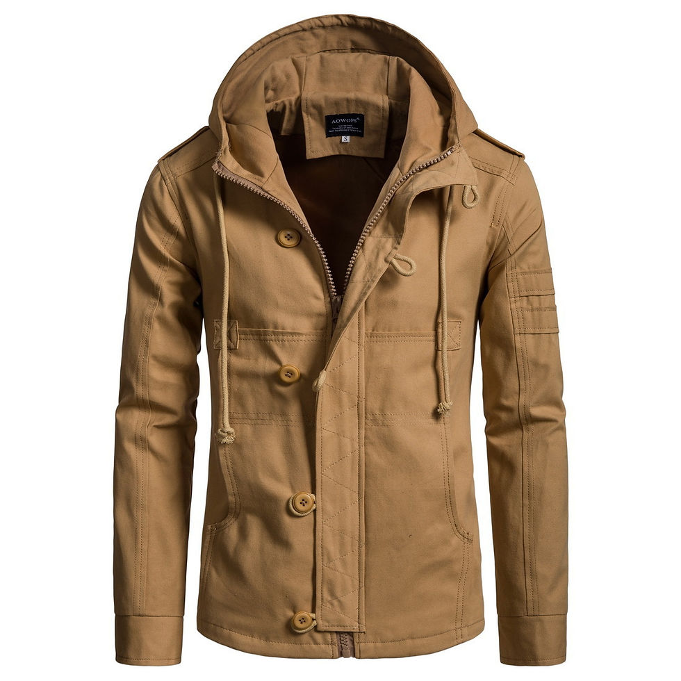 Thumbnail: Men’s Trendy Zipper Hoodie Jacket Casual Streetwear Outerwear