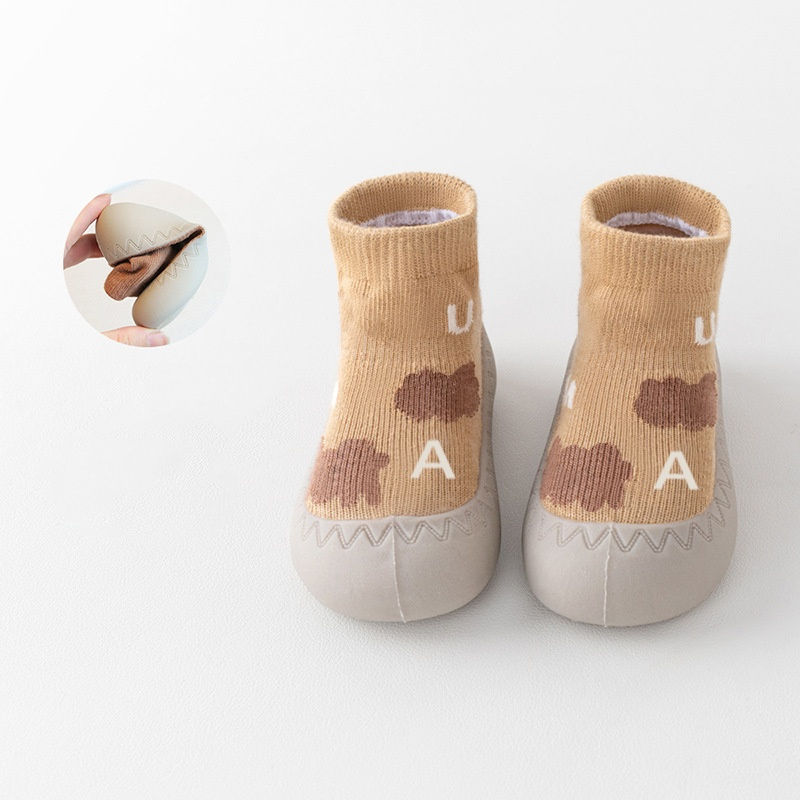 Thumbnail: Cute Cartoon Socks Shoes with Soft Rubber Sole for Baby Boys and Girls