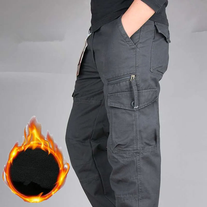 Thumbnail: Men’s American‑Style Workwear Cargo Pants – Thick Oxford Twill Straight Leg