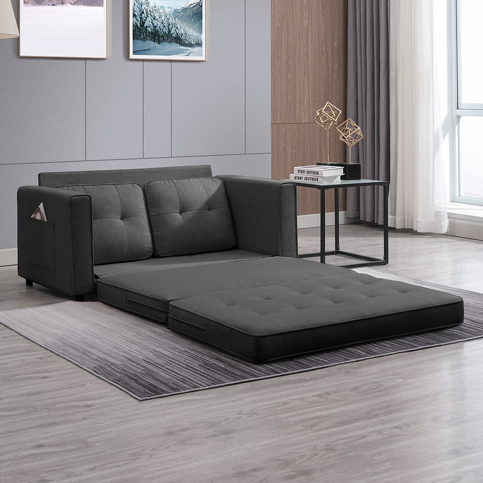 Thumbnail: 3-in-1 Pull Out Sofa Bed with Side Pockets