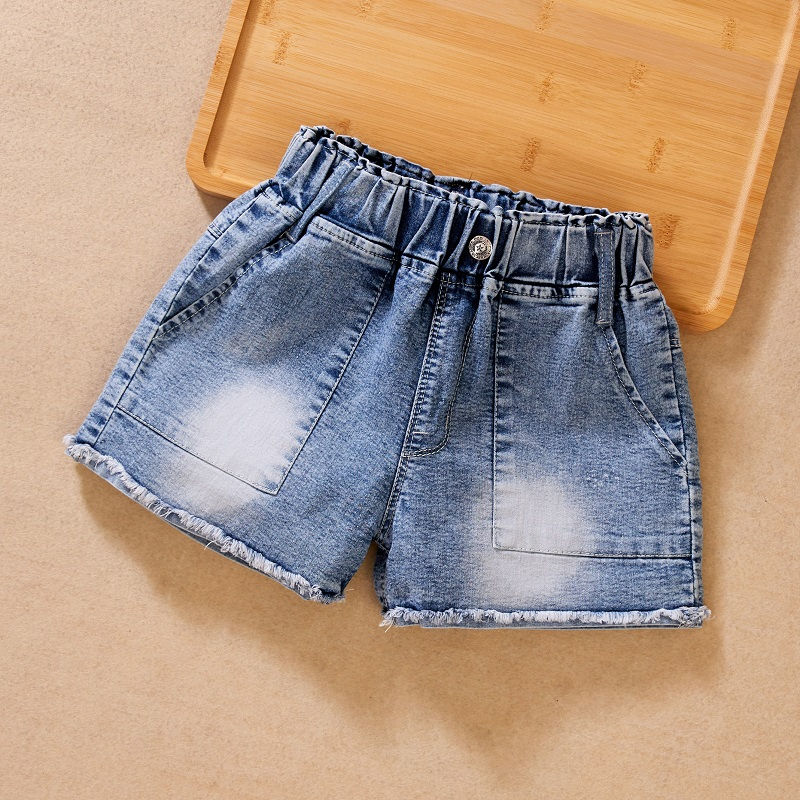 Thumbnail: IENENS Girls Summer Denim Shorts Casual Cotton Pants