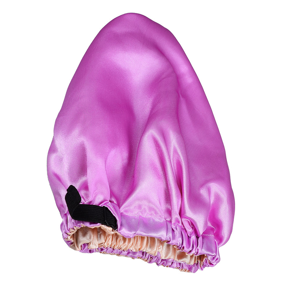 Thumbnail: Purple Satin Sleep Bonnet – Comfortable Hair Cap for Women