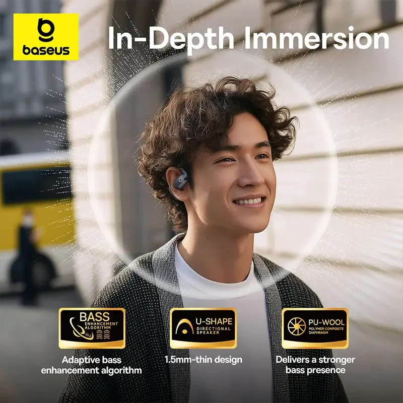 Thumbnail: Baseus Eli 2i Fit Open-Ear True Wireless Bluetooth 6.0 Earphones