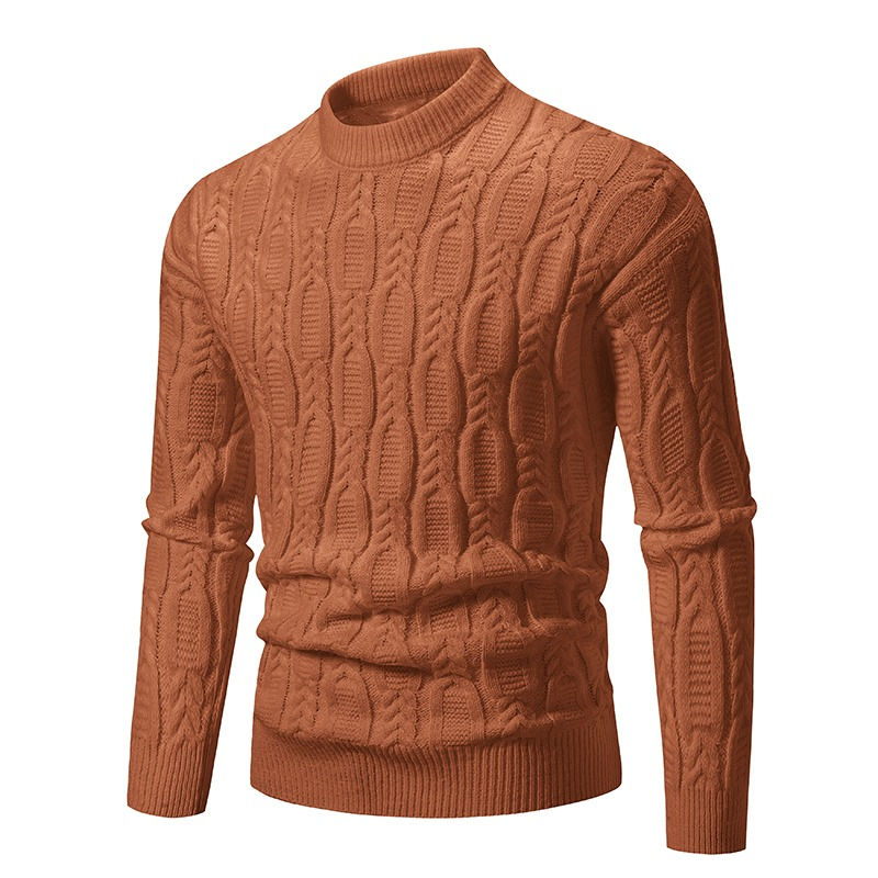 Thumbnail: Men’s Mock‑Neck Knit Sweater – Soft Casual Pullover for Autumn/Winter