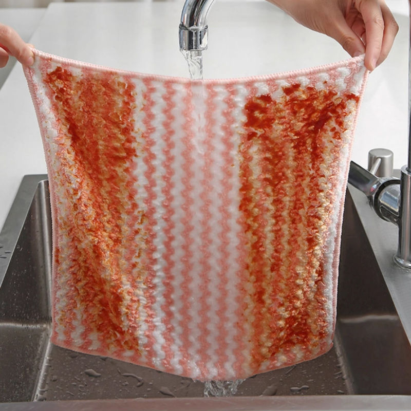 Thumbnail: Superfine Fiber Kitchen Dishwashing Cloth – Water-Absorbent Multipurpose Cleaner