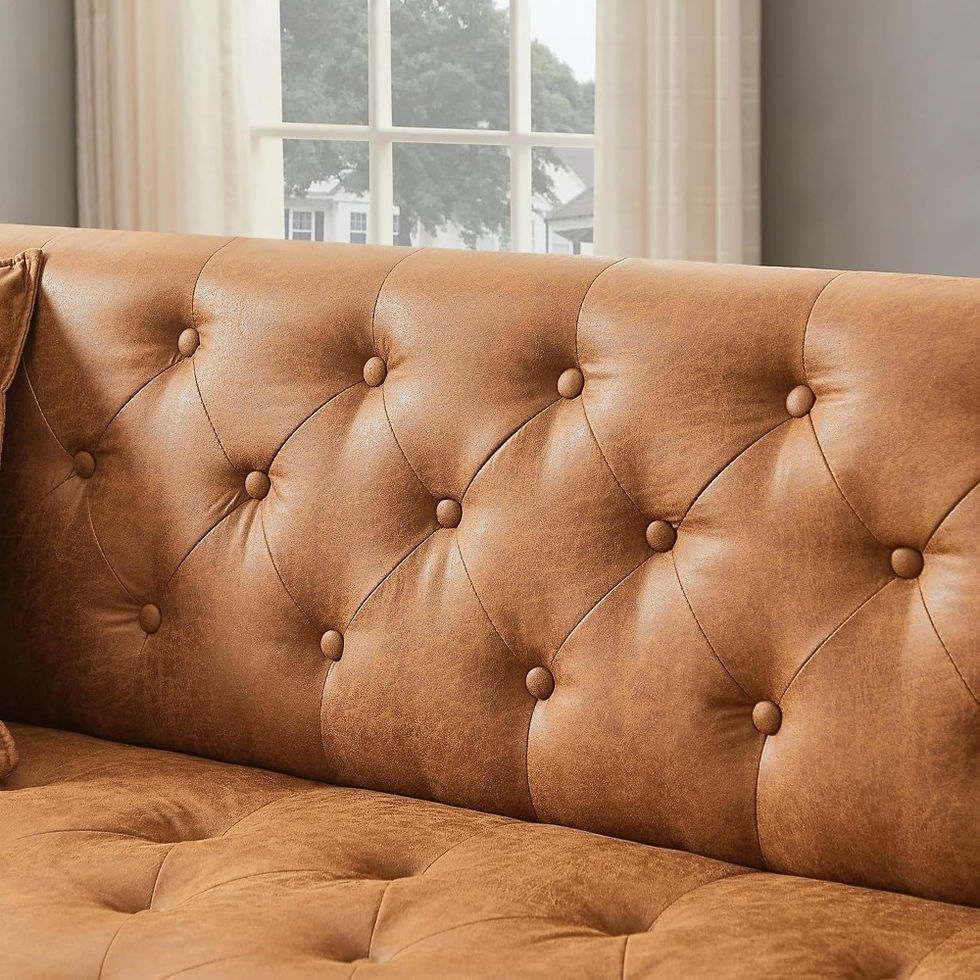 Thumbnail: Modern 79" Velvet 3-Seater Sofa with Deep Seats and Pillows