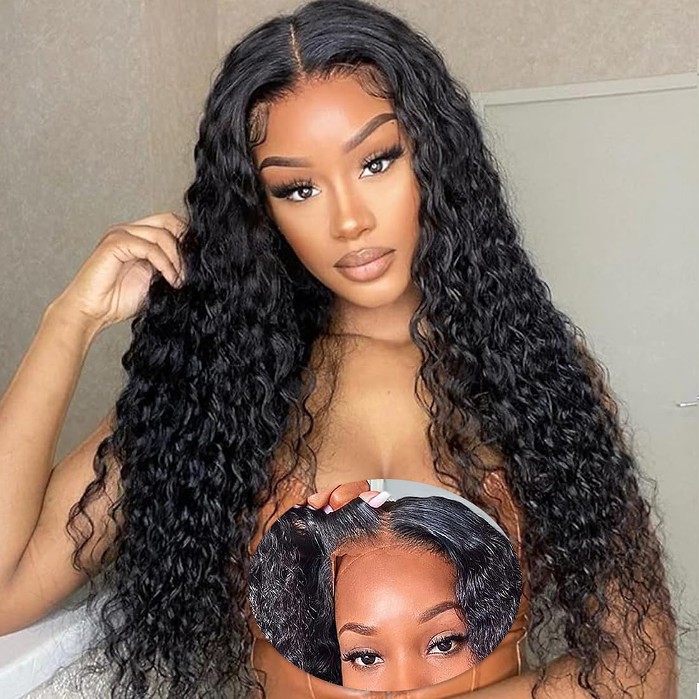 Thumbnail: Wear & Go Deep Wave Wig 6x4 Glueless Brazilian Human Hair 200% Density