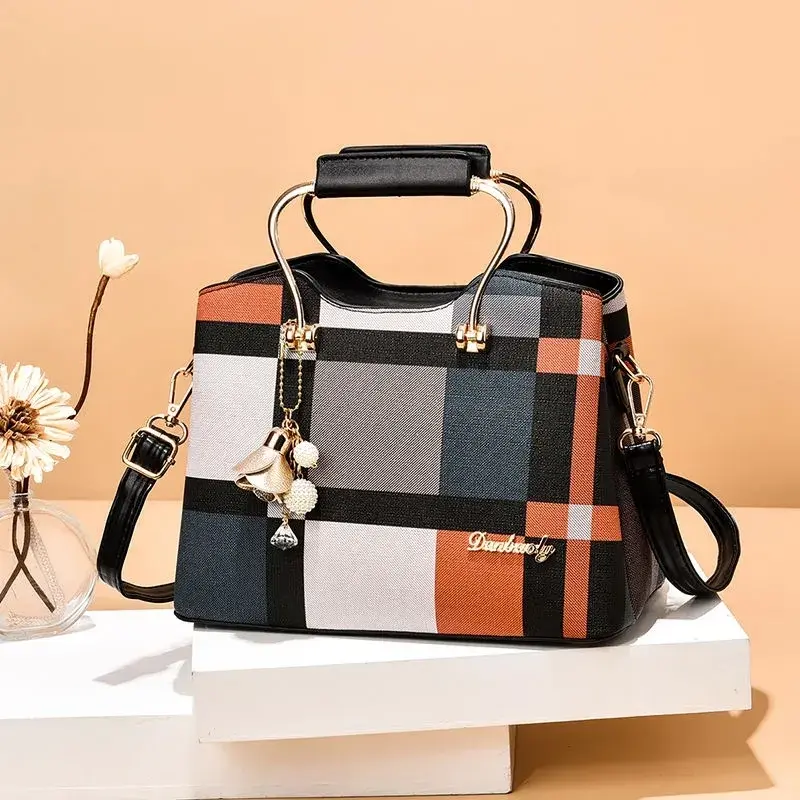 Thumbnail: Luxury Vintage Shoulder Bags for Women Multi-Pocket Leather Bag