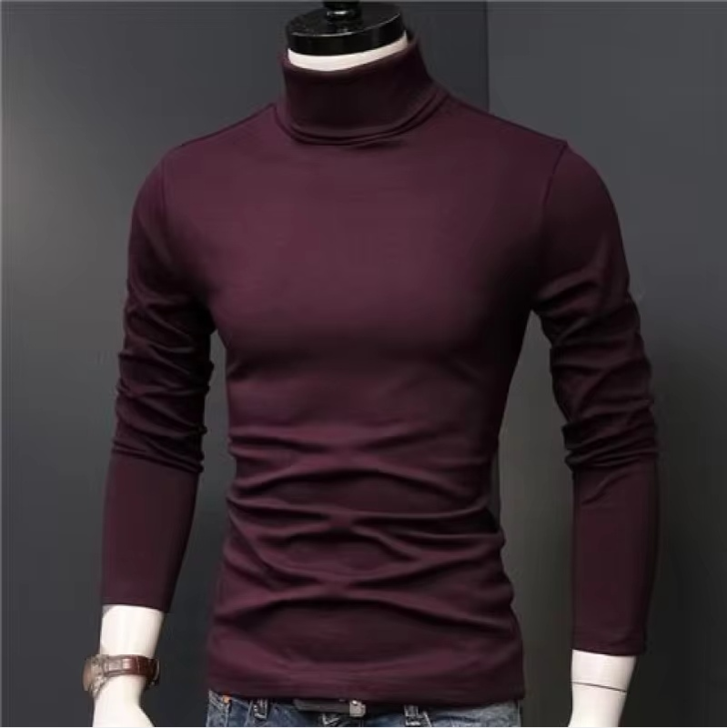 Thumbnail: Men’s Thick Turtleneck Knit Pullover Sweater