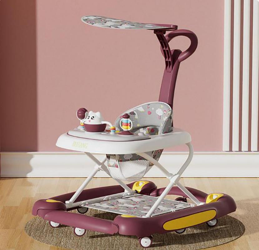 Thumbnail: Foldable Baby Walker with Universal Wheels – Multifunction Anti-Roll Design