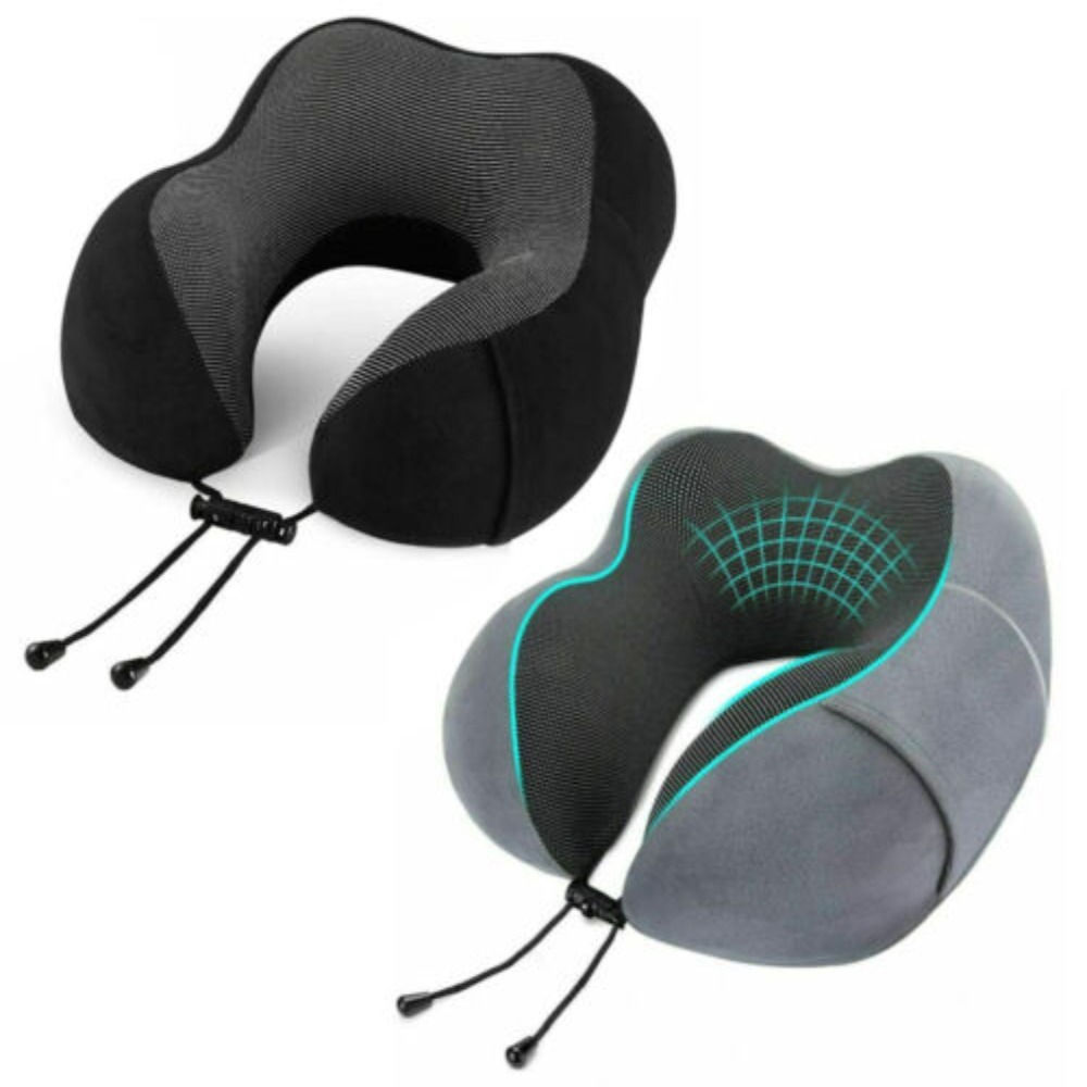 Memory Foam U-Shaped Travel Neck Pillow for Comfort Support