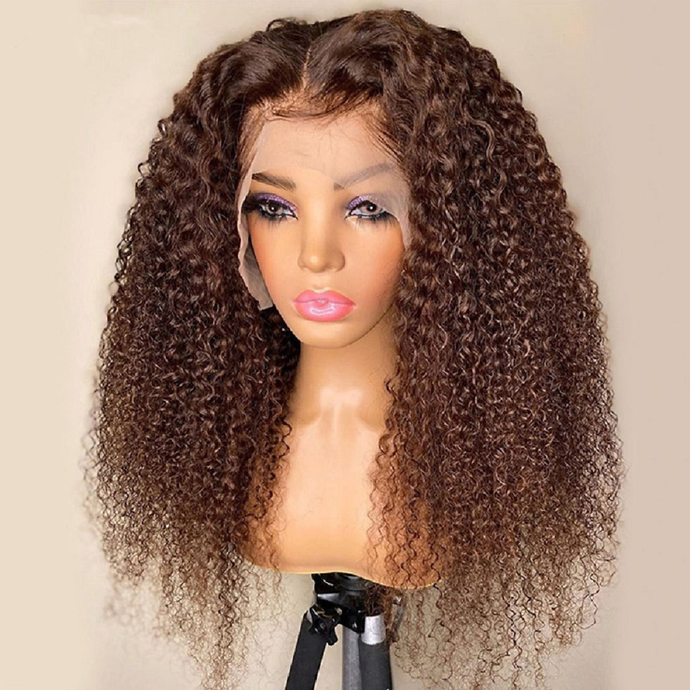 Chocolate Brown 13x4/13x6 HD Curly Lace Front Wig Human Hair
