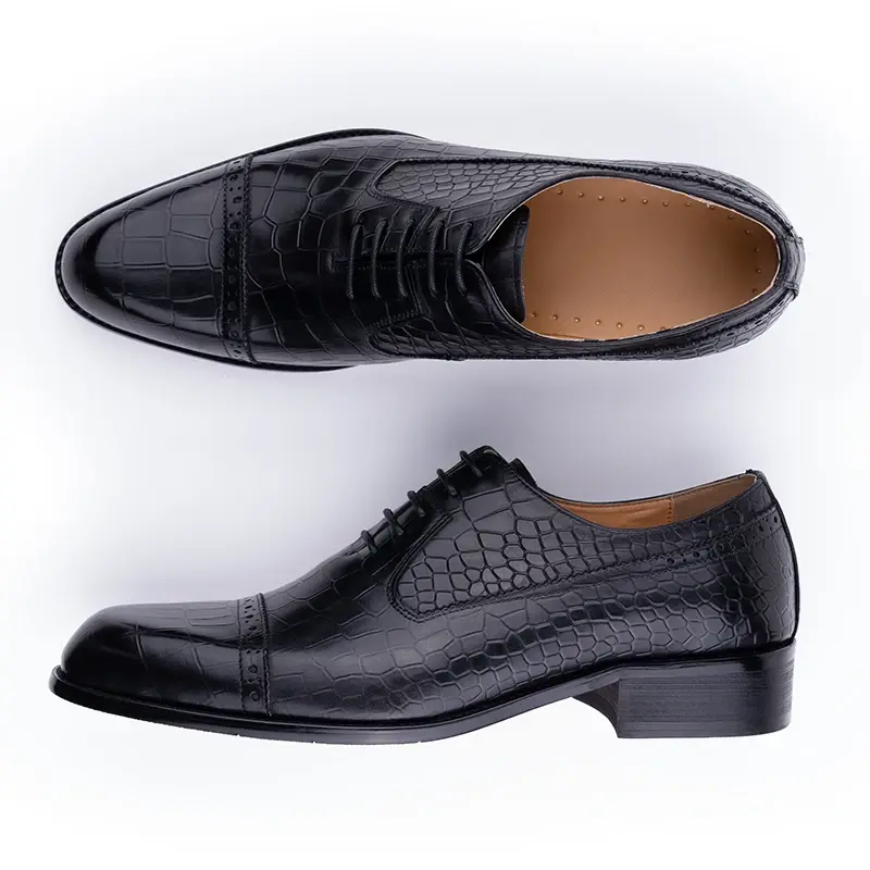 Thumbnail: Luxury Handmade Oxford Business Shoes for Men with Classic Formal Wedding Style