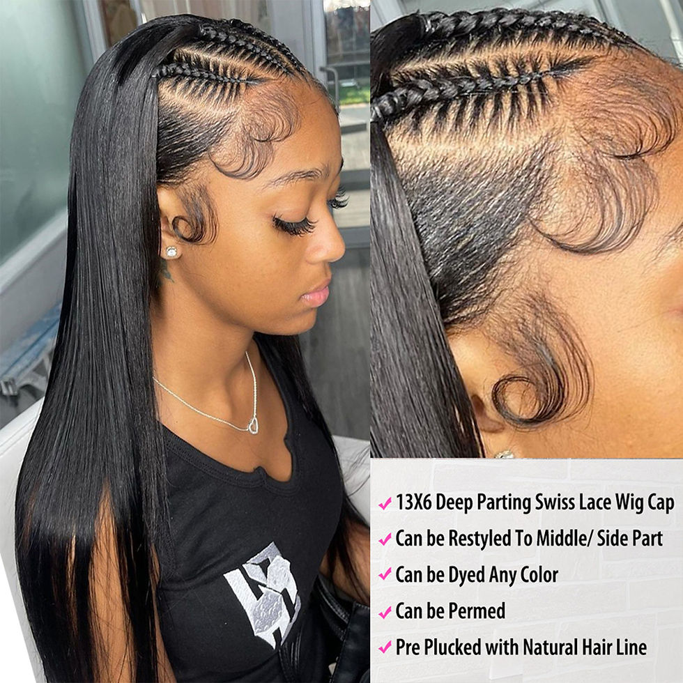 Thumbnail: Bone Straight HD Transparent Lace Frontal Wig – 13x4 & 13x6 Brazilian Hair